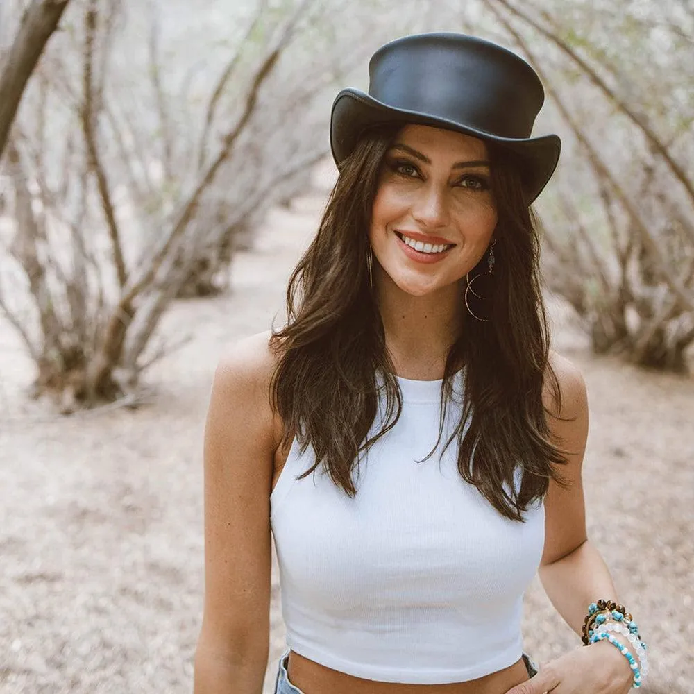 Marlow | Womens Leather Top Hat