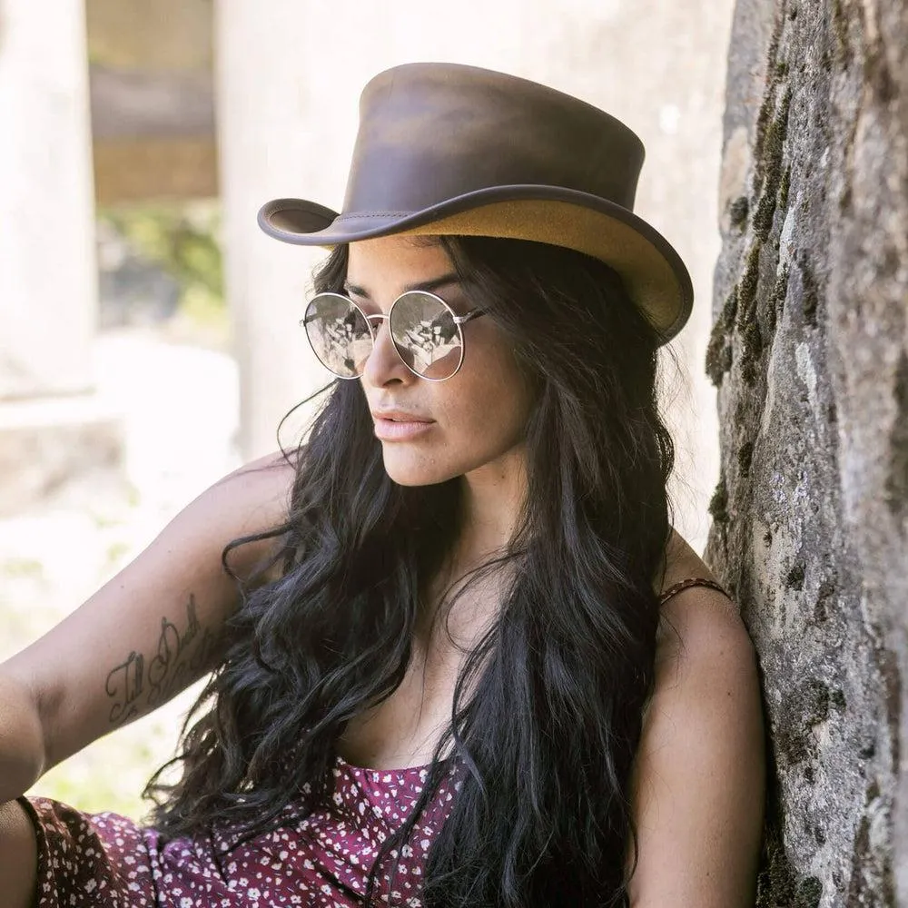 Marlow | Womens Leather Top Hat