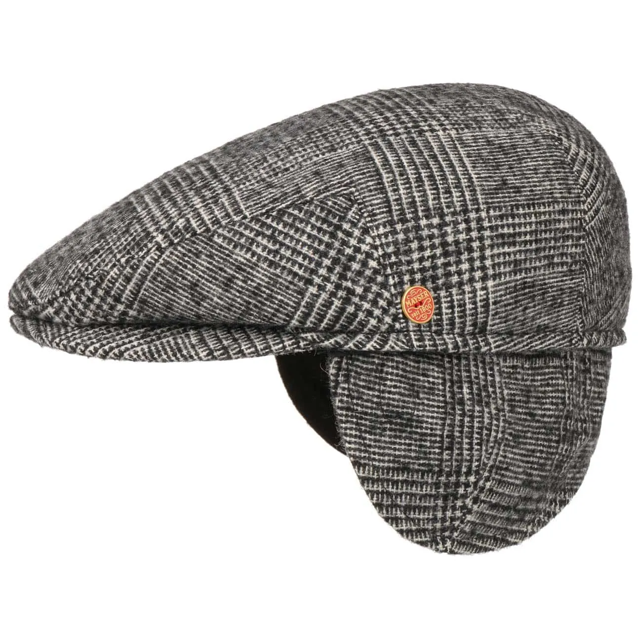 Merlino Flat Cap with Ear Flaps by Mayser