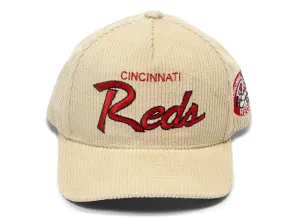 Mitchell & Ness MLB Cincinnati Reds Corduroy Off Pro Snapback Hat xld