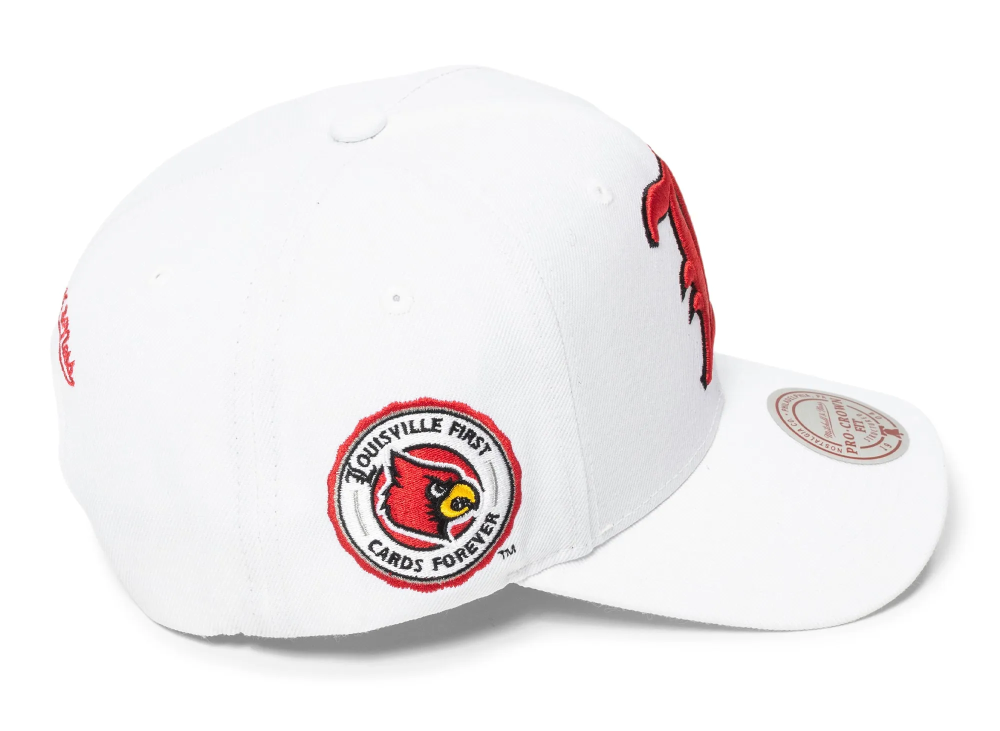 Mitchell & Ness NCAA Louisville Cardinals L Logo Pro Crown Snapback xld