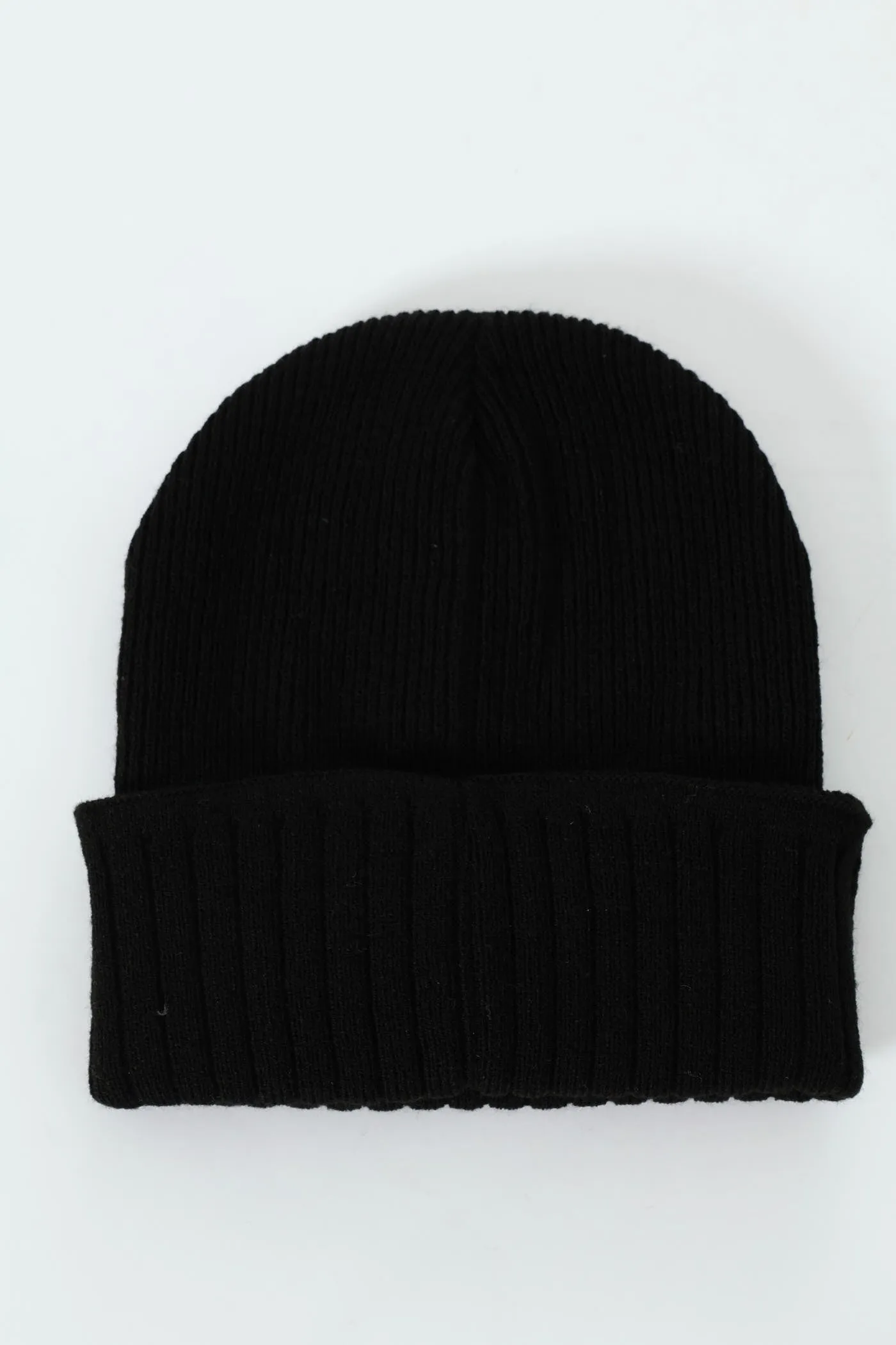 Mono Embroidery Beanie - Black