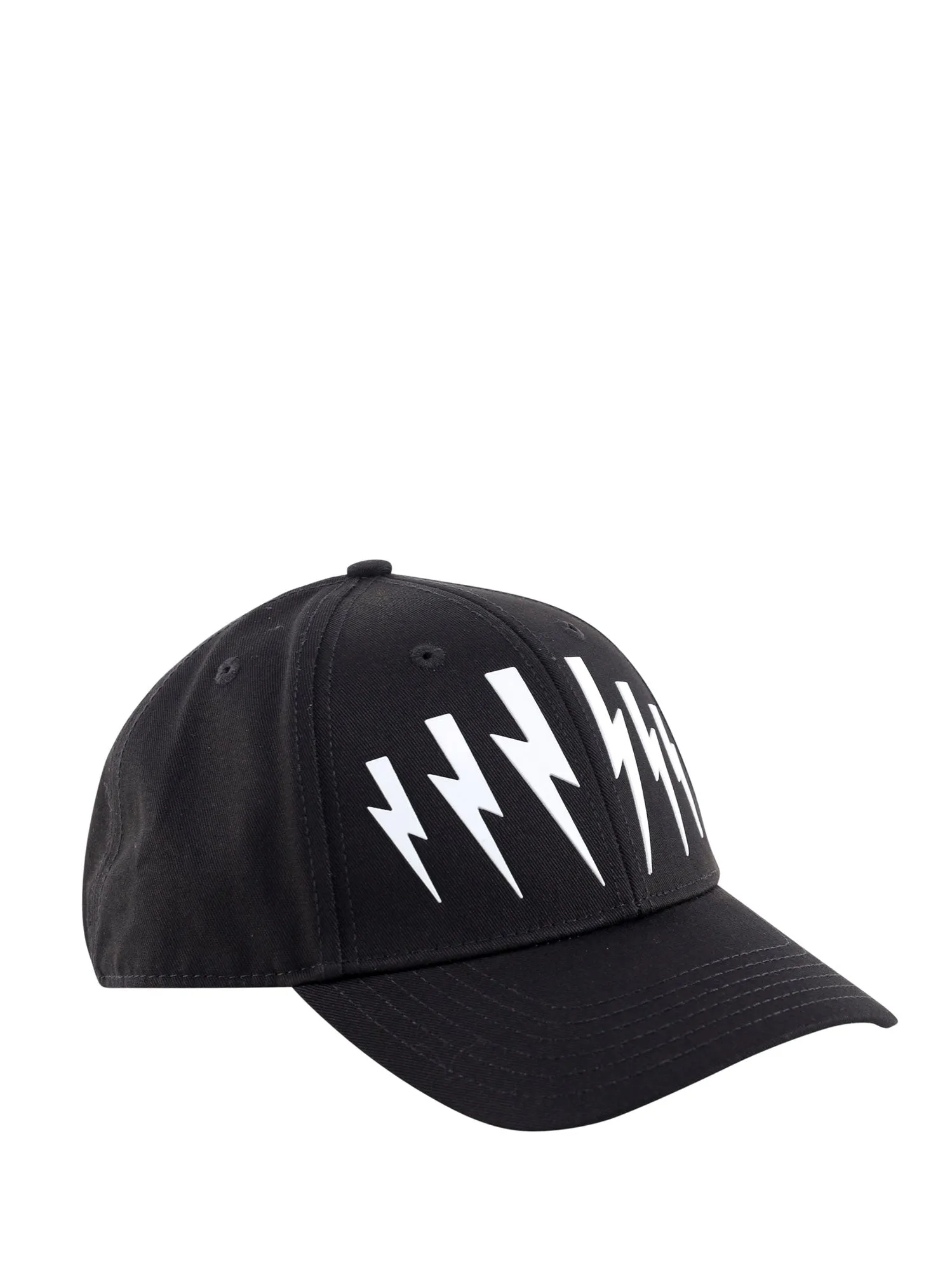 Neil Barrett Logo Print Baseball Hat