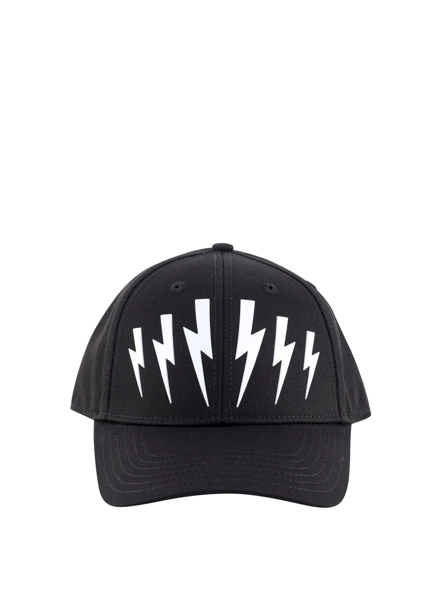 Neil Barrett Logo Print Baseball Hat
