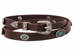 OC-108 CHOCOLATE SCALLOPED BAND W RND STAR ORNAMENTS. 3 STAR NAVETTE ORNS.