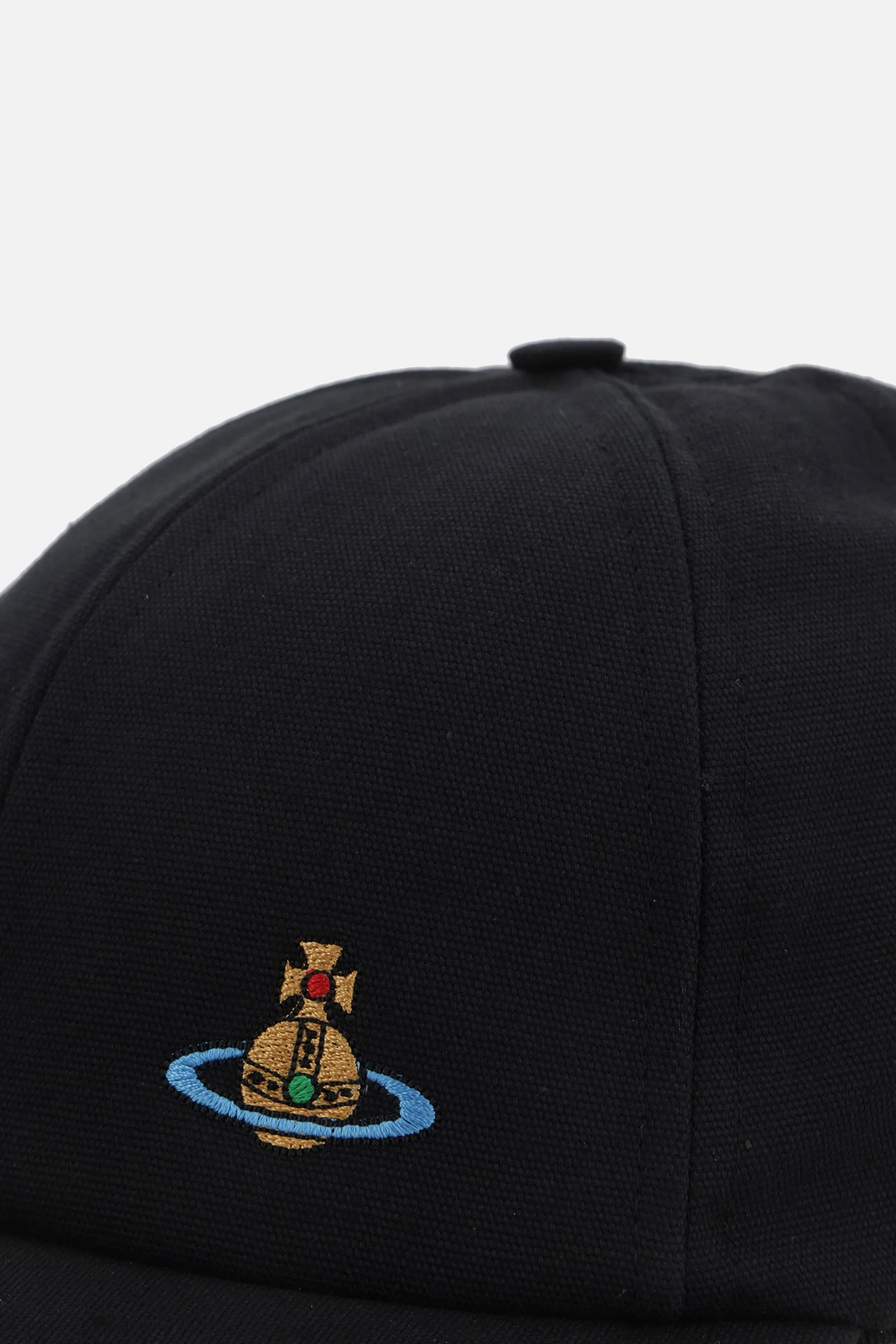 Orb embroidered canvas baseball cap