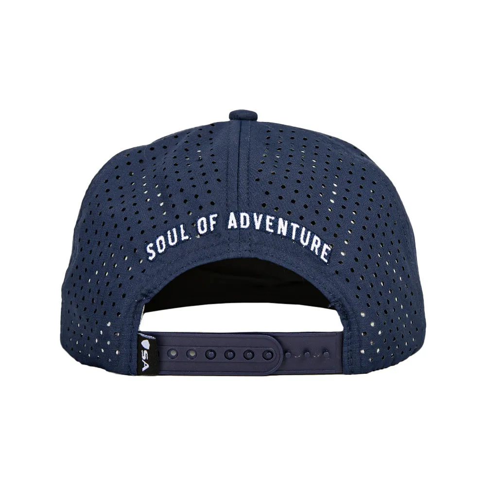 Performance Flat Bill Snapback| Navy | All American