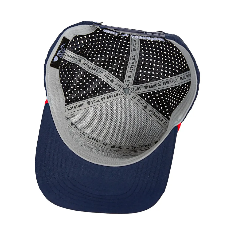 Performance Flat Bill Snapback| Navy | All American