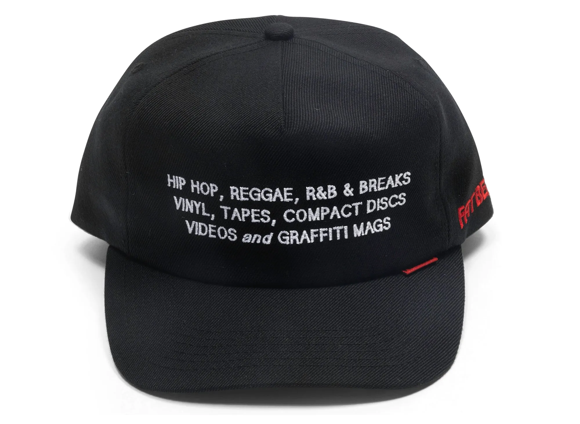 Pleasures x Fat Beats Sections Snapback in Black xld