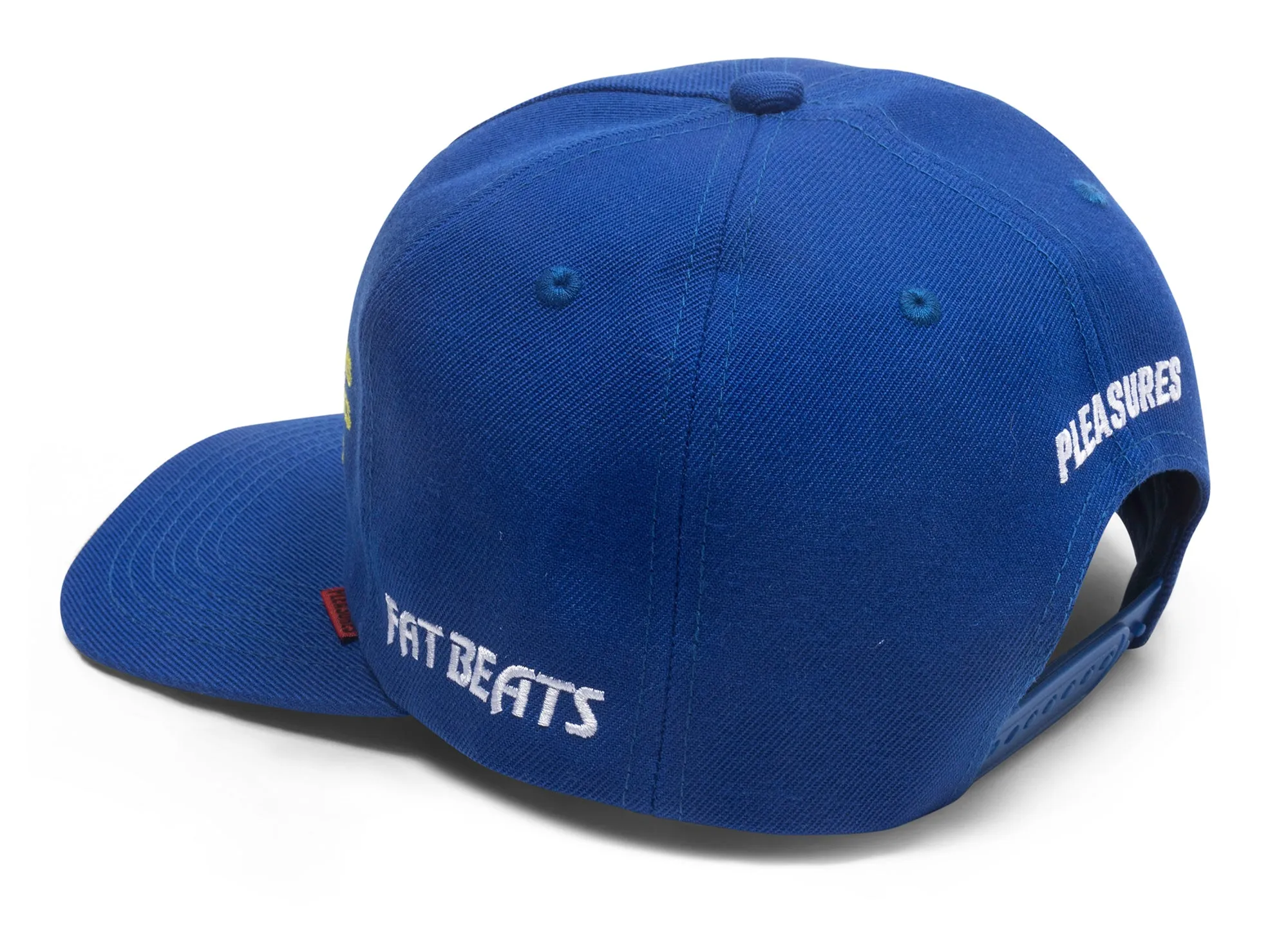 Pleasures x Fat Beats Sections Snapback in Royal xld