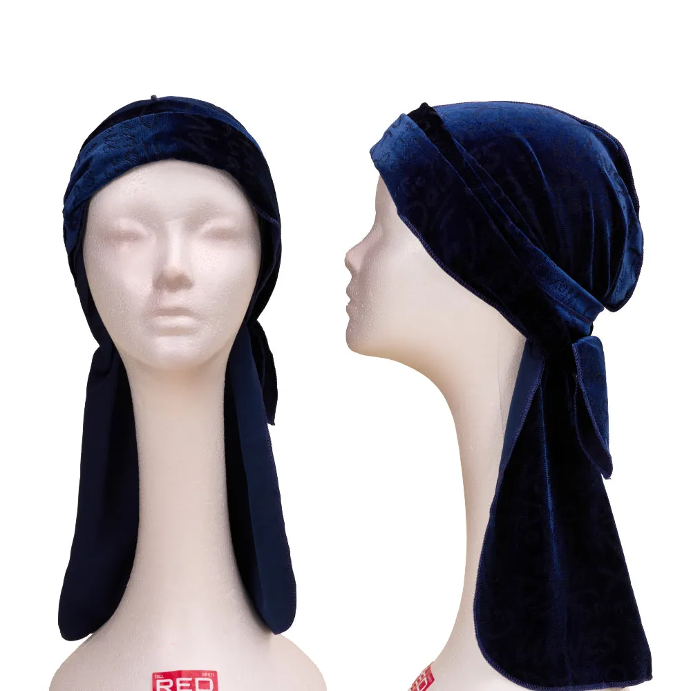 Red by Kiss Bow Wow X Power Wave Pattern Velvet Durag - Choose Color