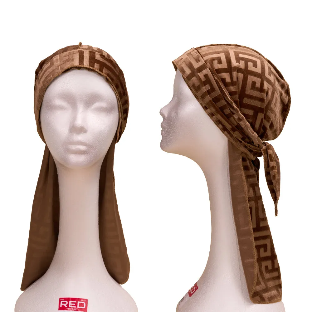 Red by Kiss Bow Wow X Power Wave Pattern Velvet Durag - Choose Color