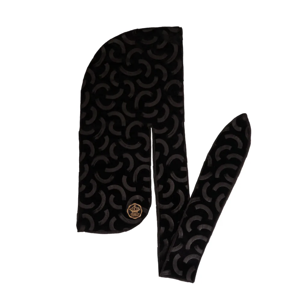 Red by Kiss Bow Wow X Power Wave Pattern Velvet Durag - Choose Color