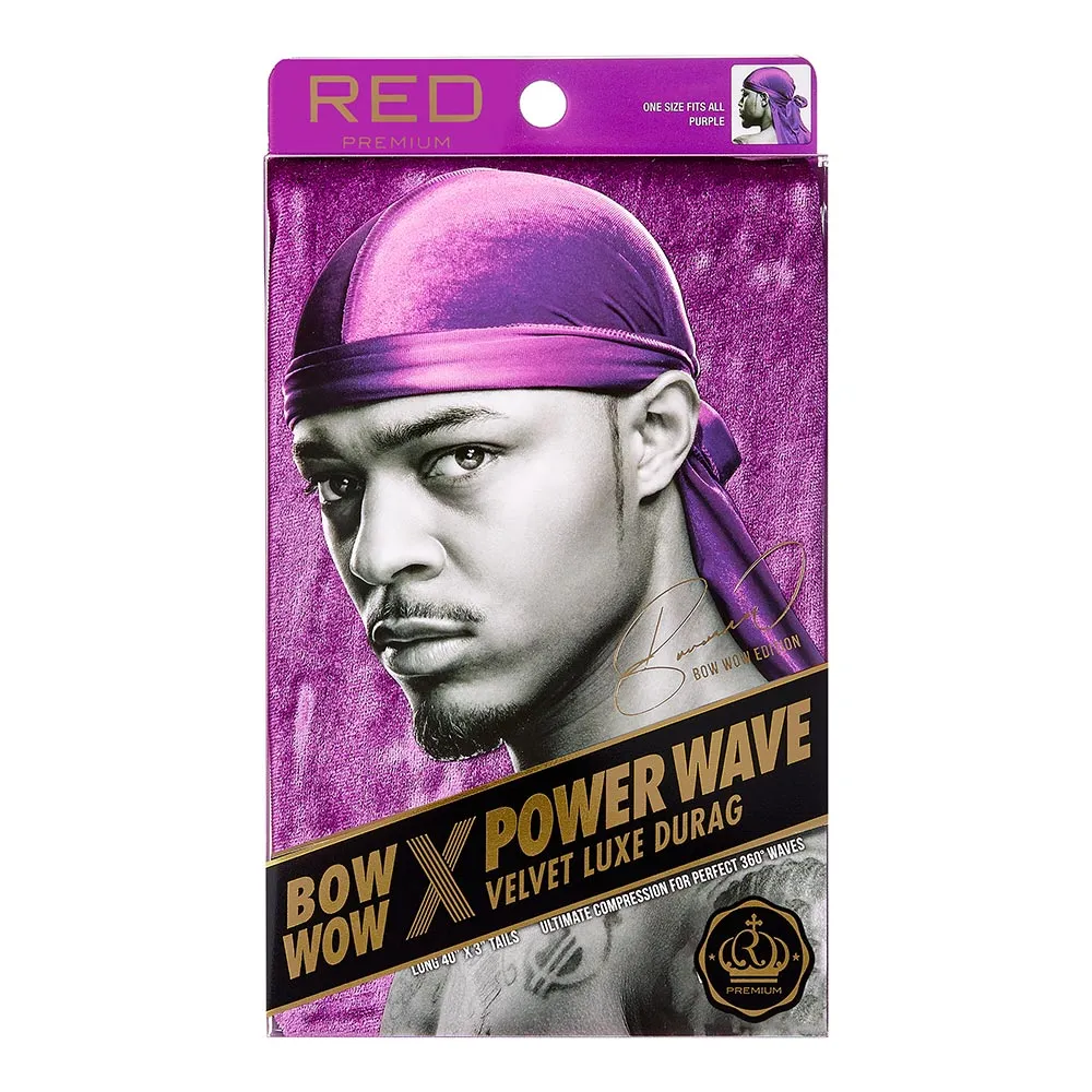 Red by Kiss Power Wave Velvet Luxe Durag - Choose Your Color