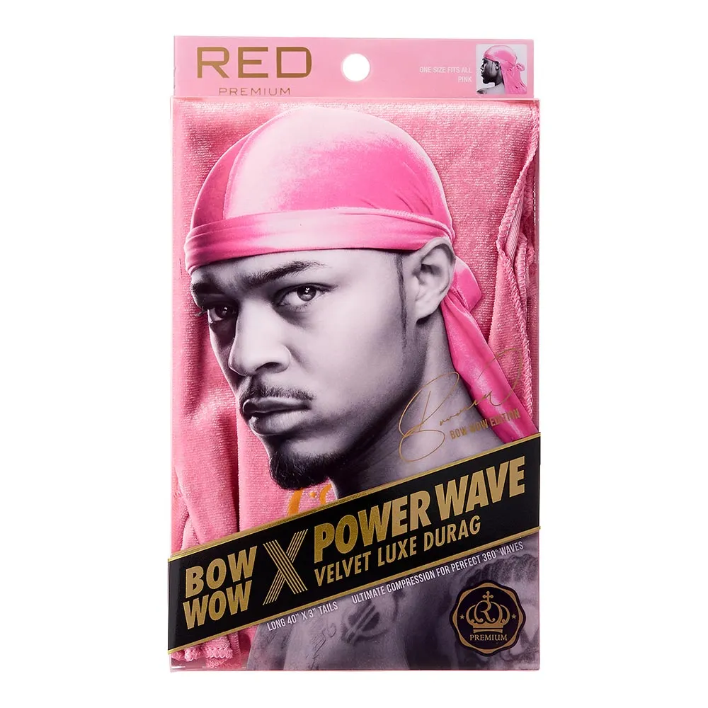 Red by Kiss Power Wave Velvet Luxe Durag - Choose Your Color