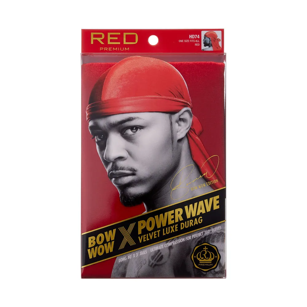 Red by Kiss Power Wave Velvet Luxe Durag - Choose Your Color