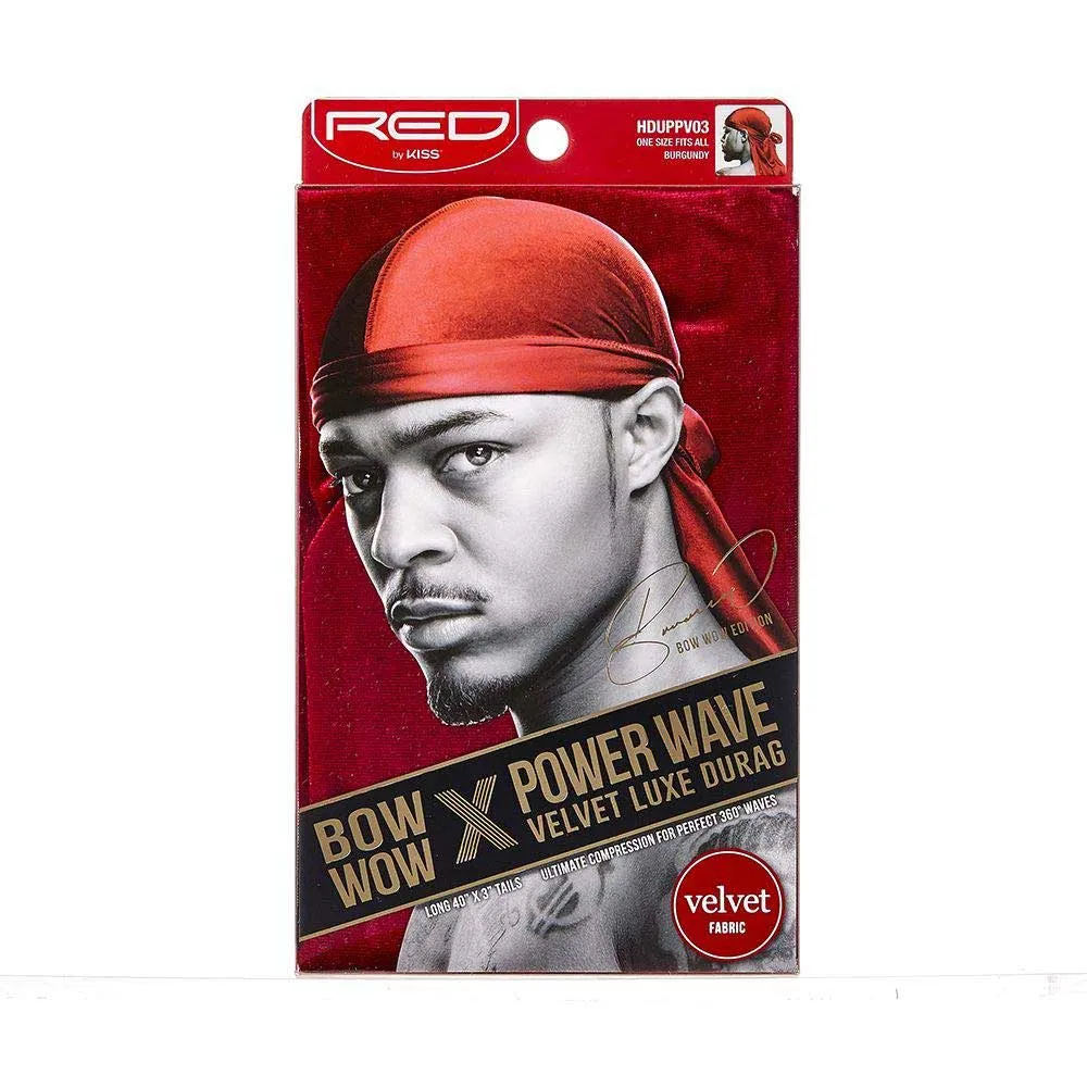 Red by Kiss Power Wave Velvet Luxe Durag - Choose Your Color