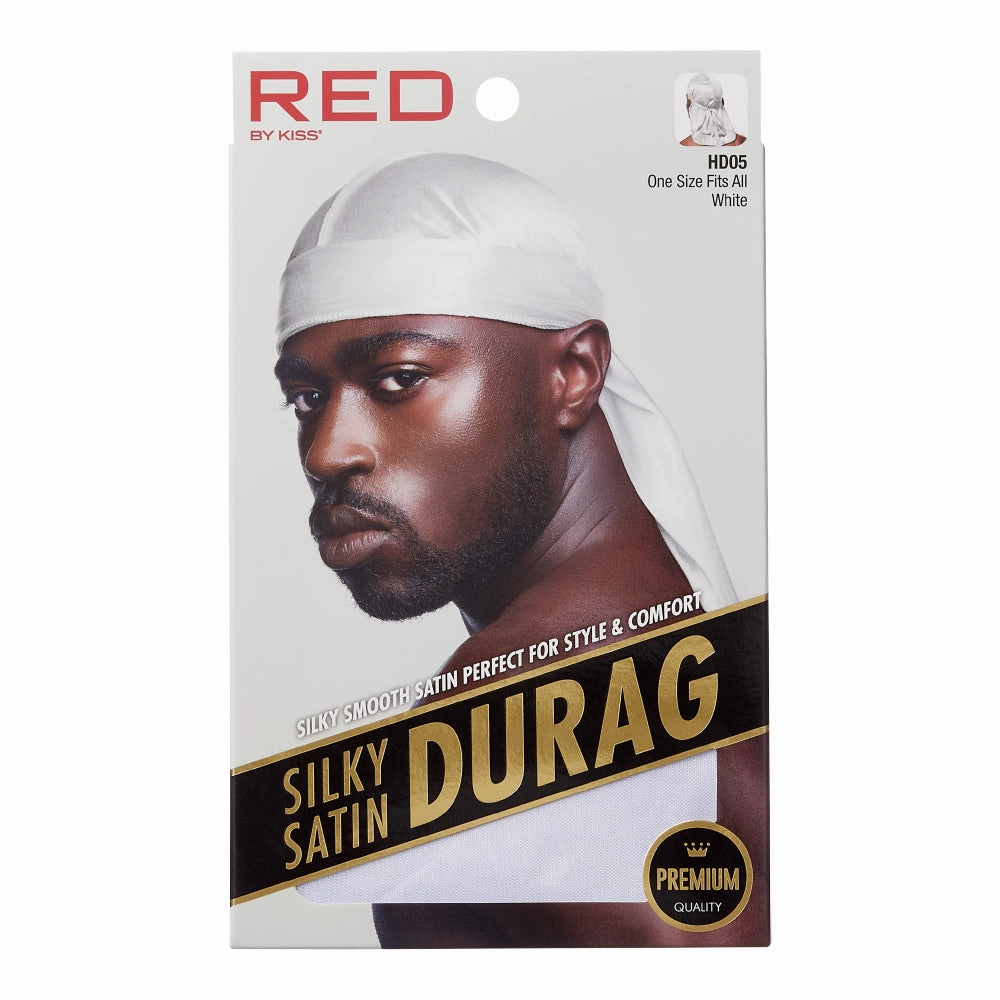 Red by Kiss  Premium Quality Silky Satin Durag - Choose Your Color