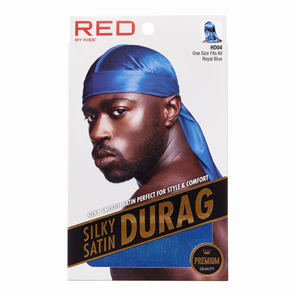 Red by Kiss  Premium Quality Silky Satin Durag - Choose Your Color