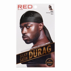 Red by Kiss  Premium Quality Silky Satin Durag - Choose Your Color