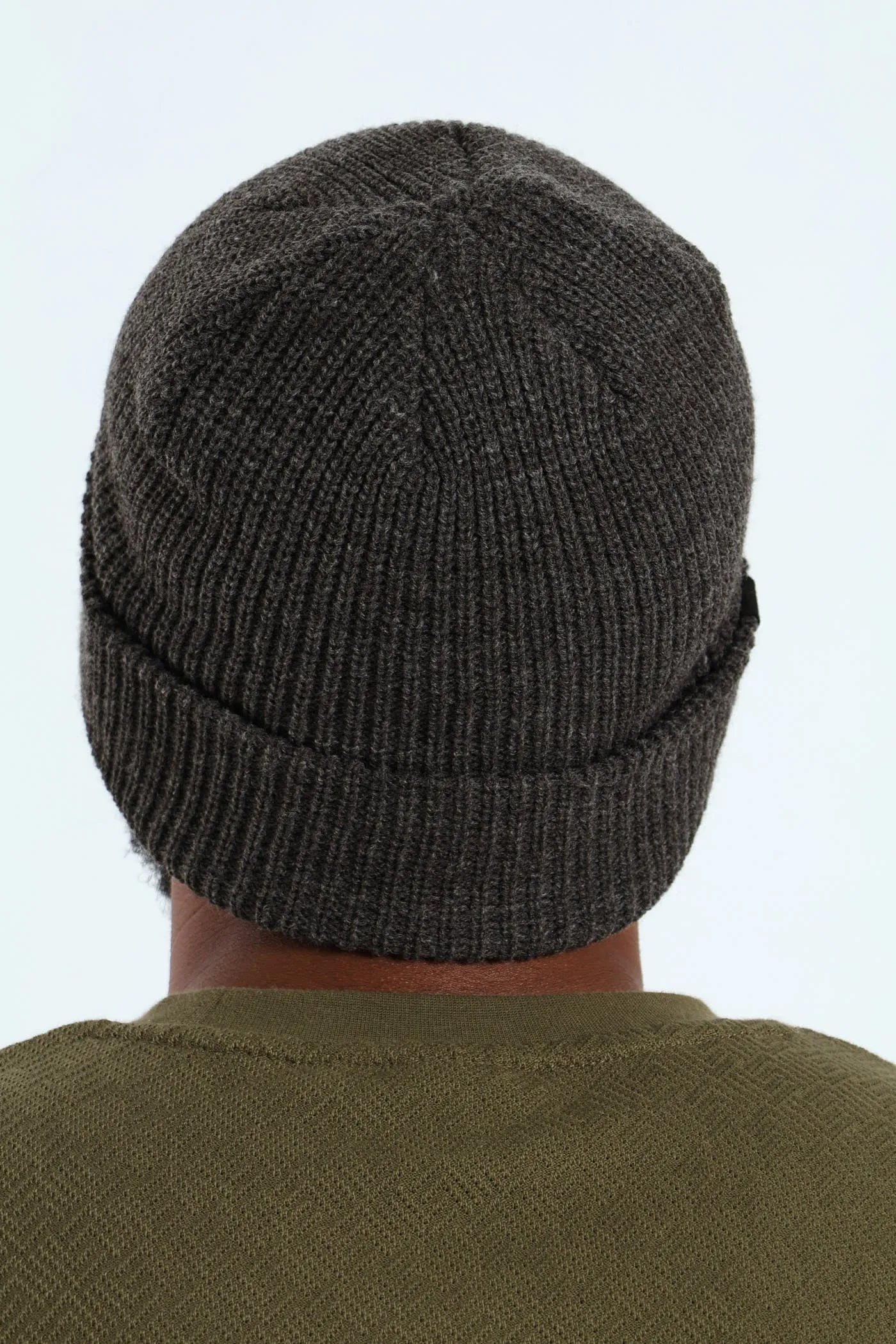 Ribbed Beanie - Charcoal