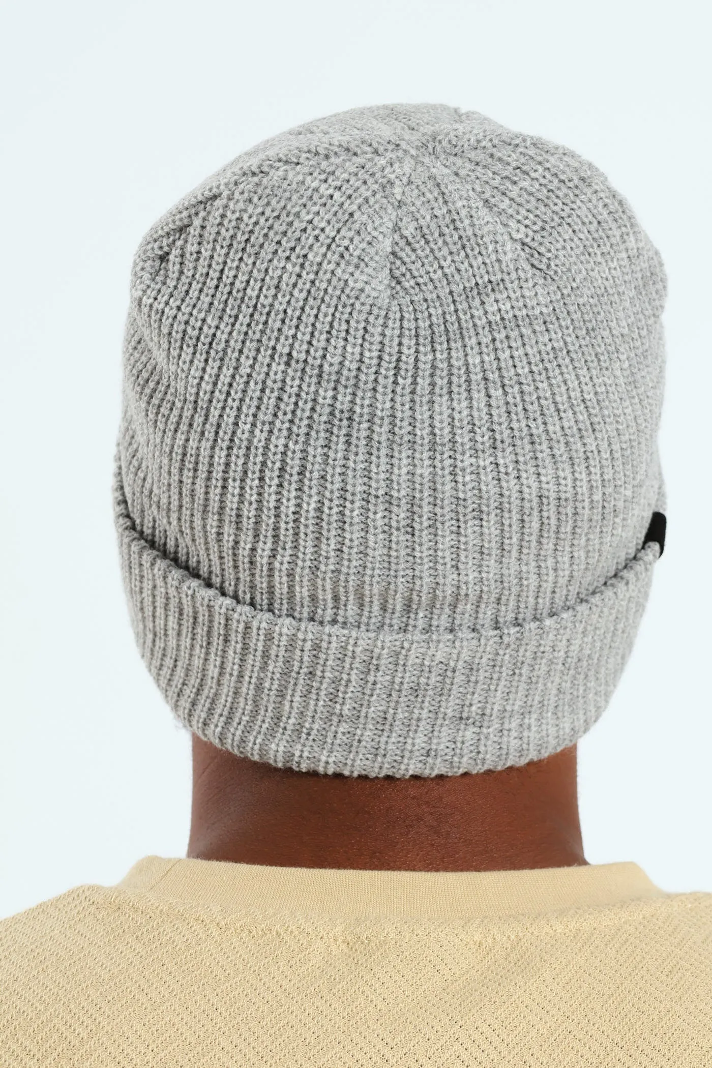 Ribbed Beanie - Grey Melange