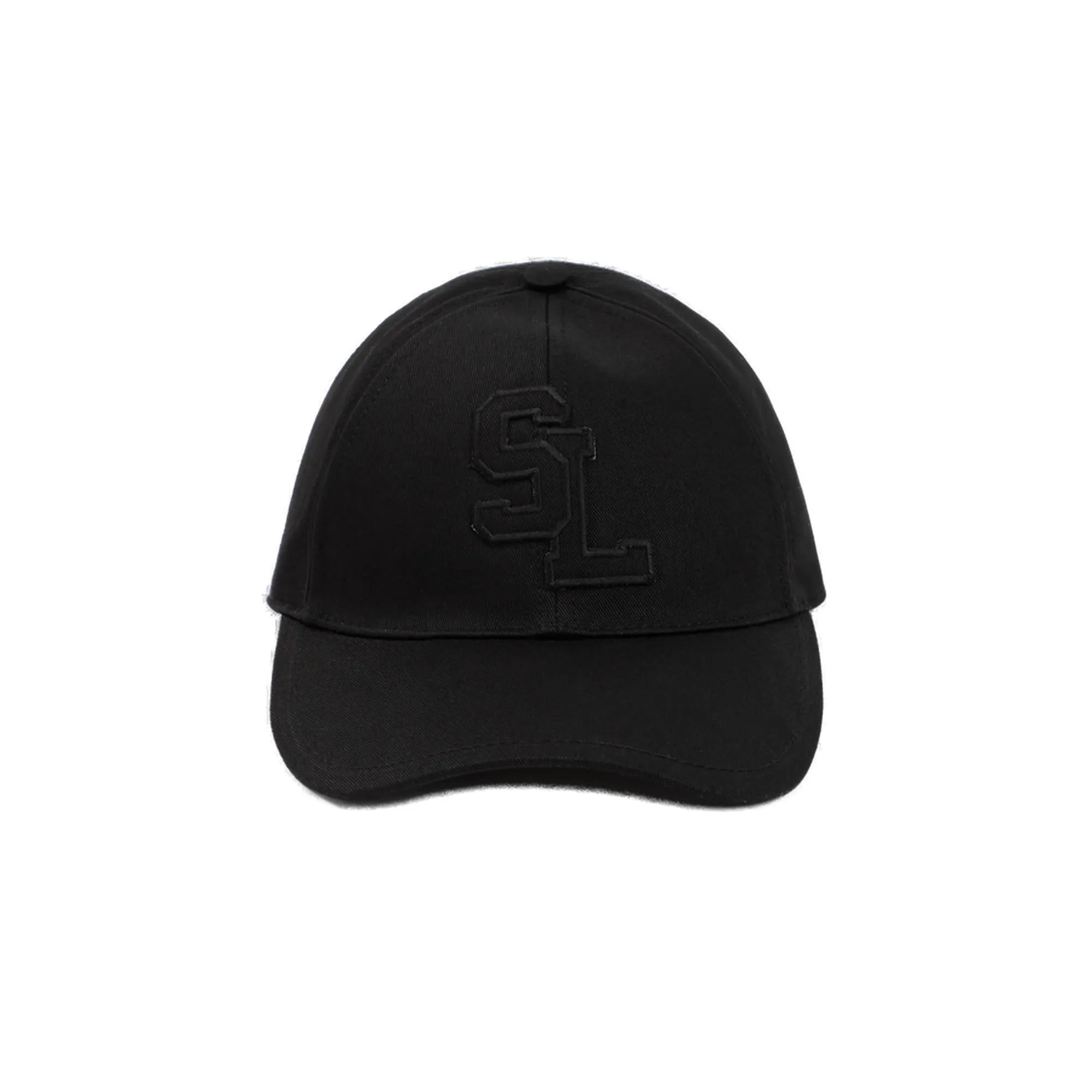 Saint Laurent Logo Patch Curved Peak Baseball Cap