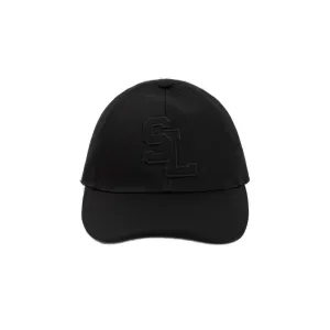 Saint Laurent Logo Patch Curved Peak Baseball Cap