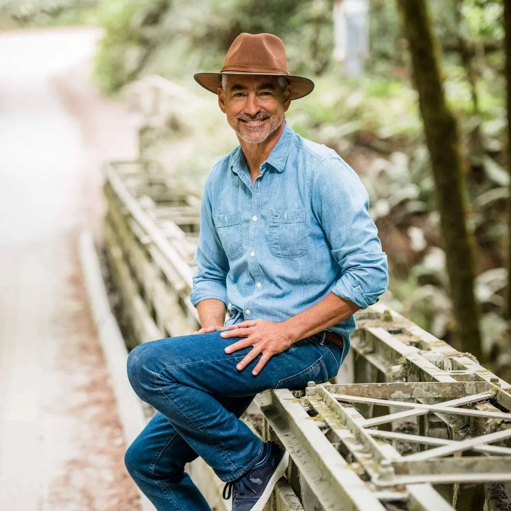 Summit | Mens Felt Leather Fedora Hat