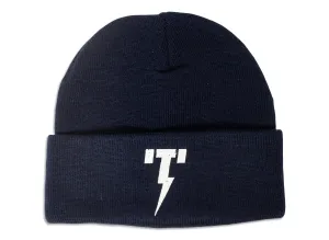 Tackma Big T Logo Beanie in Black xld