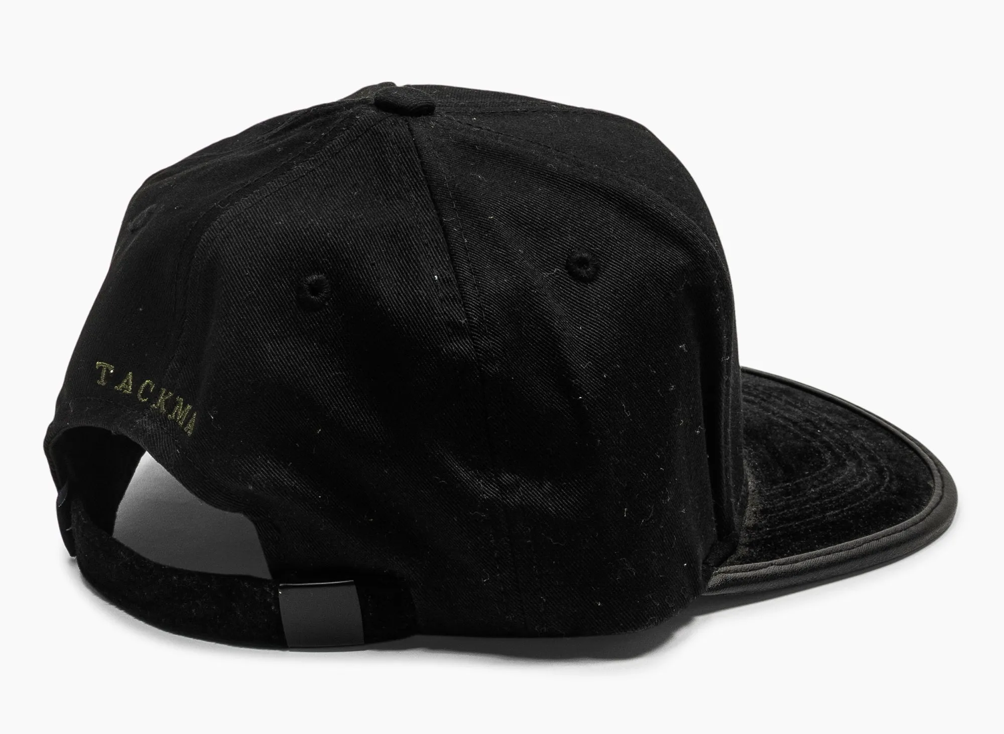 Tackma T Logo Strapback Hat in Black xld