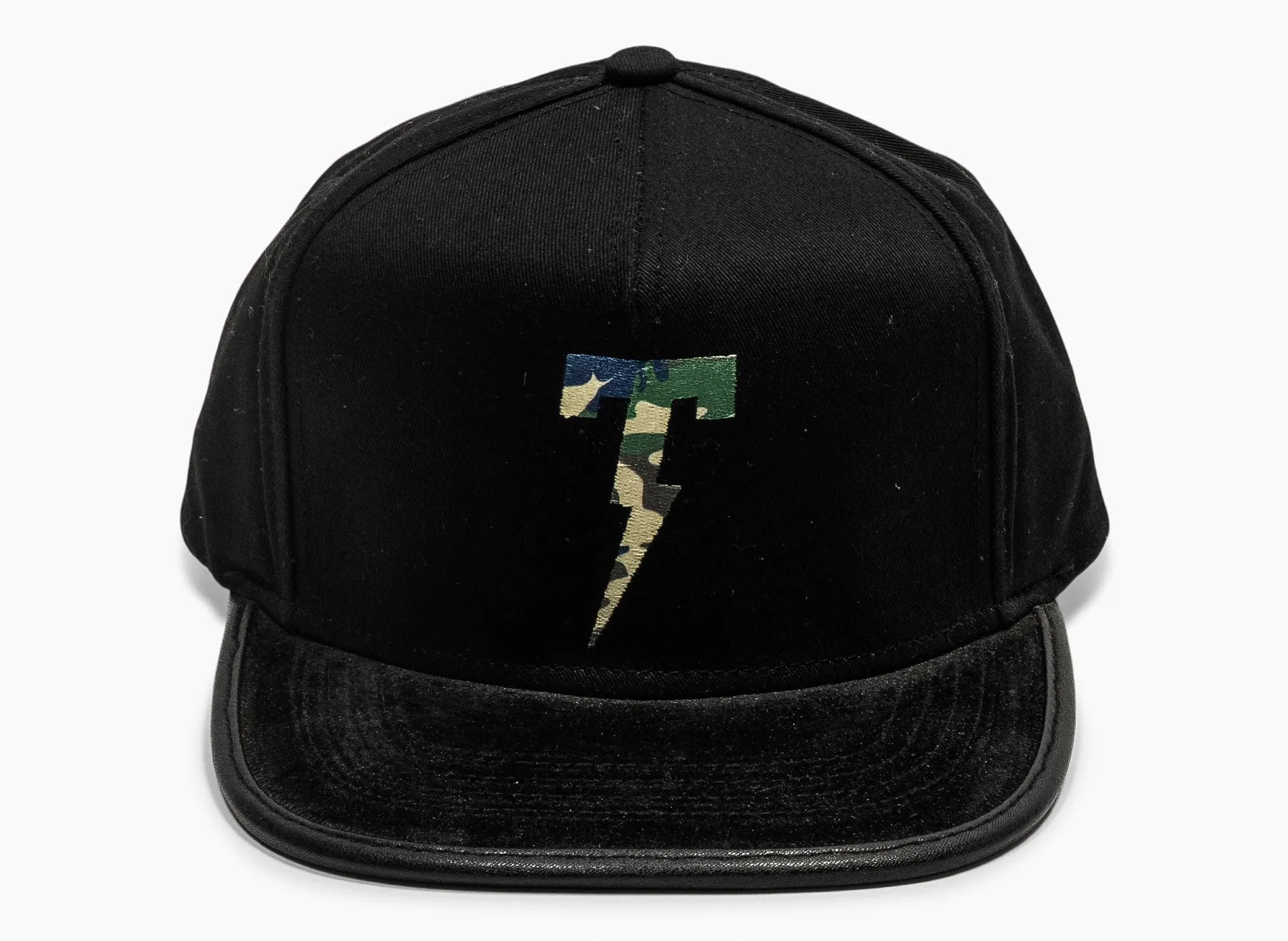 Tackma T Logo Strapback Hat in Black xld