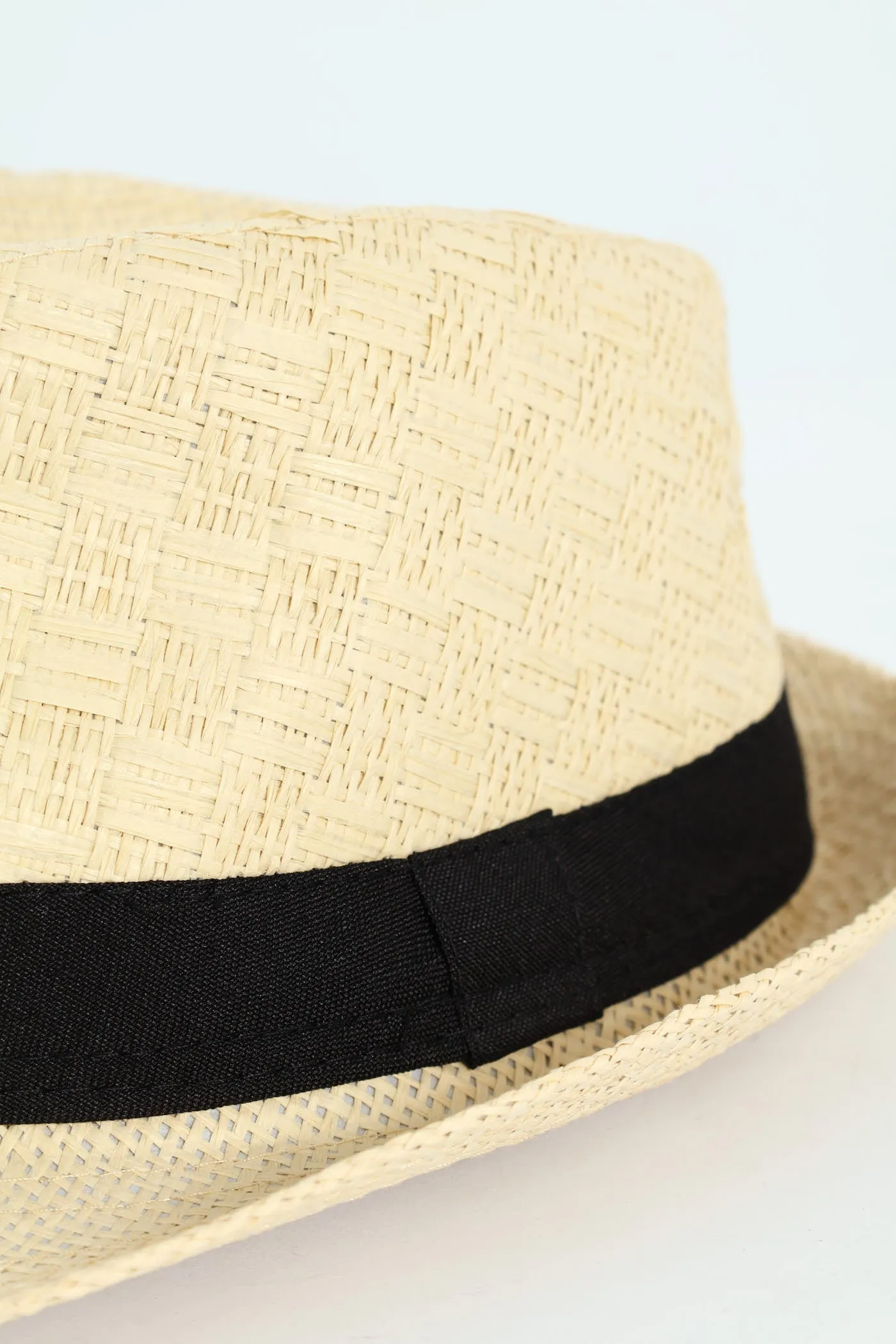 Textured Panama Hat - Stone