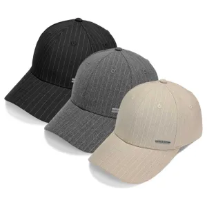 The Pinstripe Baseball Caps 3-Pack