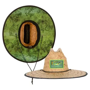 Under Brim Straw Hat | Neon Bass