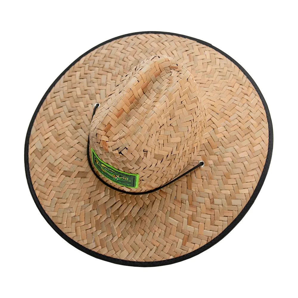 Under Brim Straw Hat | Neon Bass