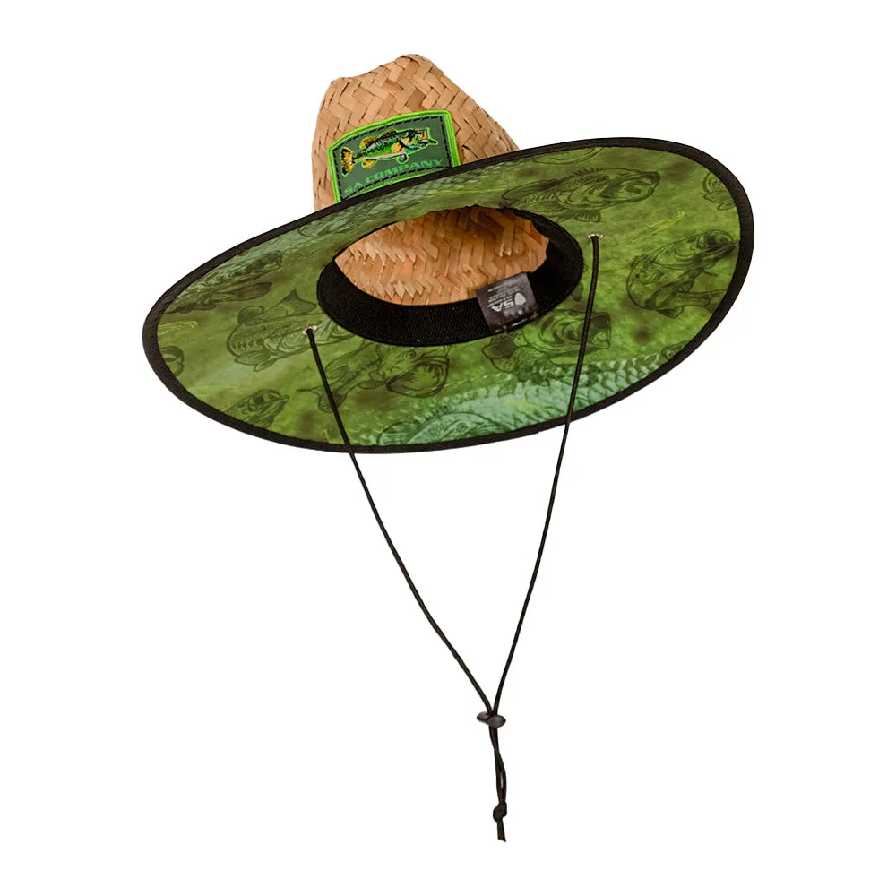 Under Brim Straw Hat | Neon Bass