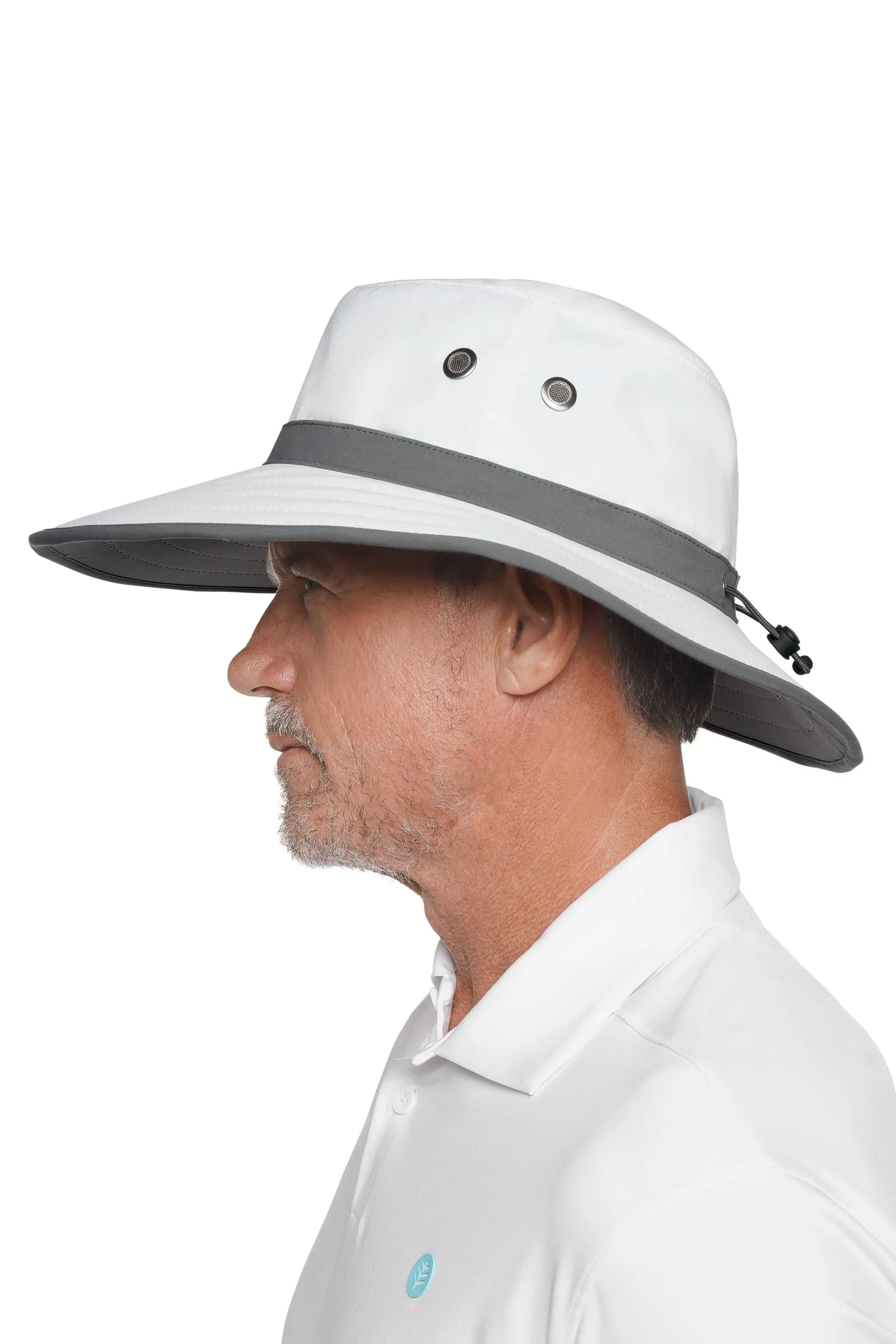 Unisex Matchplay Golf Hat | White/Carbon