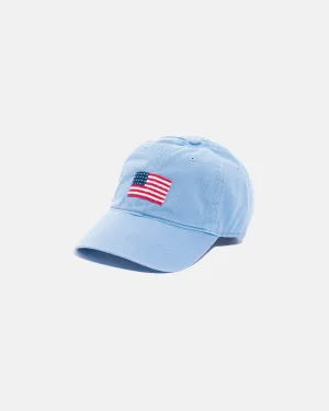 US FLAG NEEDLEPOINT HAT - BLUE