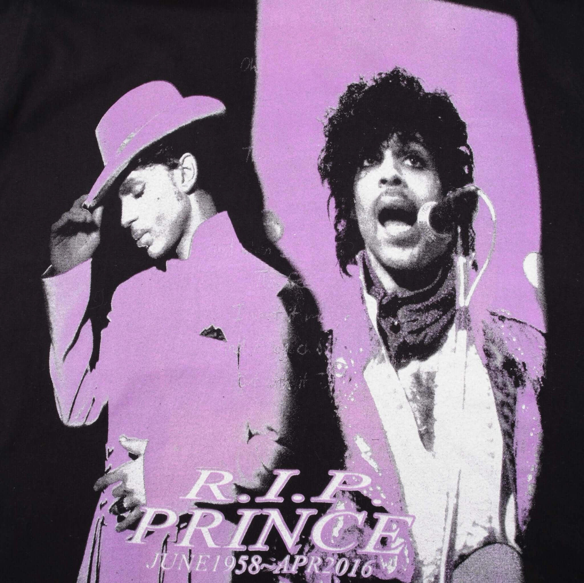 VINTAGE RIP PRINCE 1958-2016 TEE SHIRT SIZE LARGE