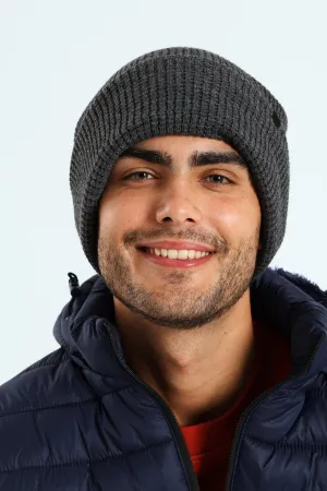 Waffle Beanie - Charcoal