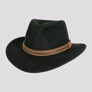 Zion | Mens Crushable Wool Felt Outback Hat