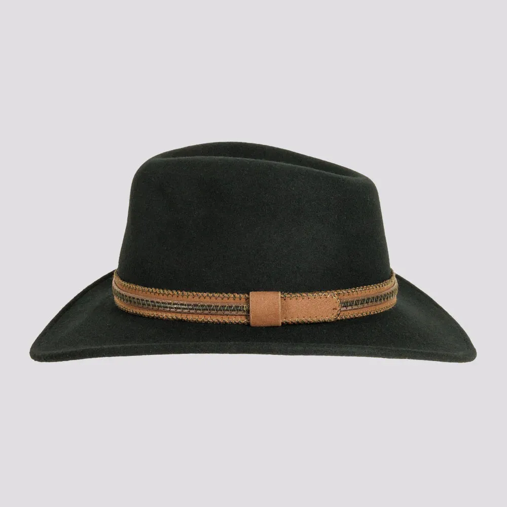 Zion | Mens Crushable Wool Felt Outback Hat